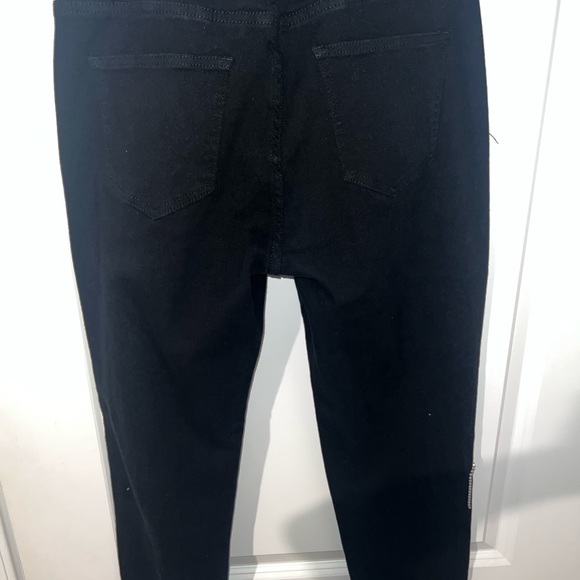 Ripped rhinestone fringe jeans - Picture 7 of 7